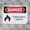 Signmission Combustible Liquids Danger Sign, Plastic, 10in W x 7in L, 2PK OS-2PACK-DS-P-710-L-2002 - alternate 6
